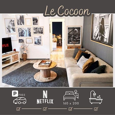 Le Cocoon St Lo - Netflix - Wifi - Parking Gratuit - Lit Queen Size 160X200 - Entree Autonome - Appartement Prive Saint-Lô Eksteriør billede